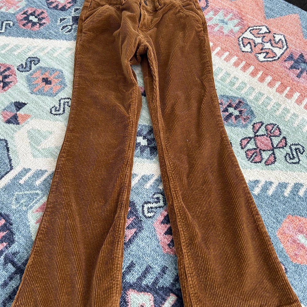 Girls Flare Corduroy Pants Size 16